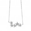 Collar plata ley con estrellas y circonitas Salvatore 192c0042