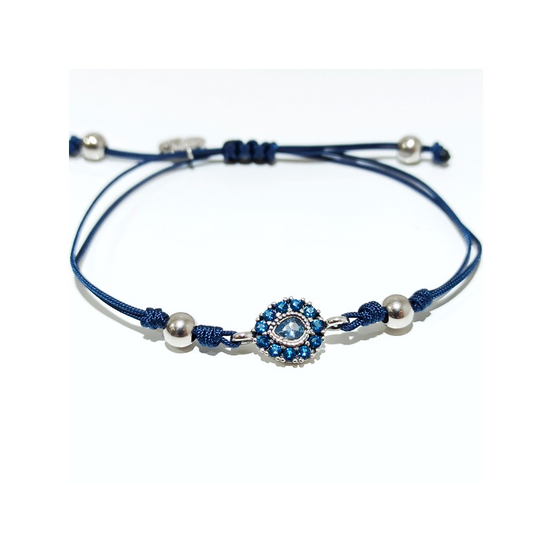 Pulsera plata Top Silver circonitas azules pu6524p