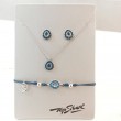 Pulsera plata Top Silver circonitas azules pu6524p