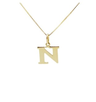 Penjoll lletra n en or 18kts 4155-n