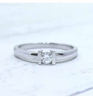 Anillo oro blanco 18 kts y circonita 2283/1/z