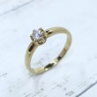 Anillo oro amarillo 18 kts y circonita 6 garras 2285/2/z