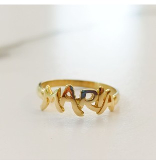 Anell or 18kts amb nom lletra majúscula 4200/AN