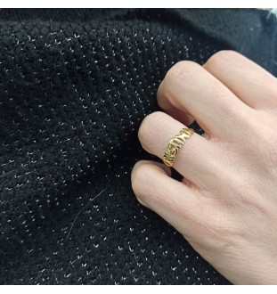 Anell or 18kts amb nom lletra majúscula 4200/AN