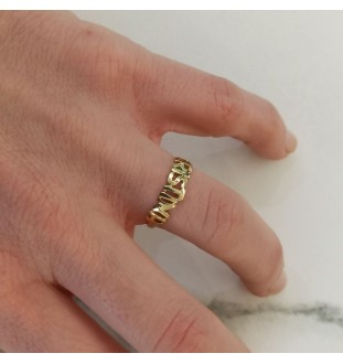 Anell or 18kts amb nom lletra majúscula 4200/AN