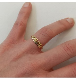 Anell or 18kts amb nom lletra majúscula 4200/AN