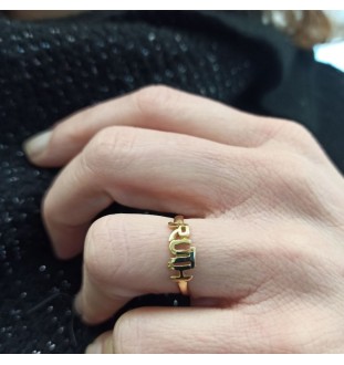 Anell or 18kts amb nom lletra majúscula 4200/AN