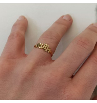 Anell or 18kts amb nom lletra majúscula 4200/AN