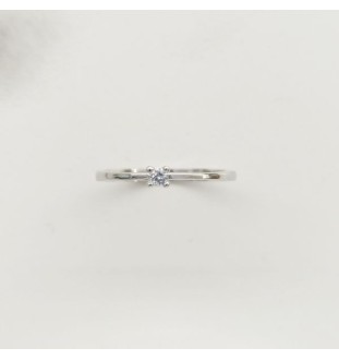 Anell oro blanc i diamant en 4 grapes 9470/BB