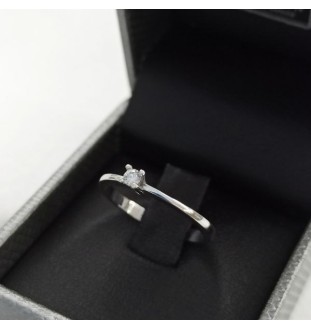 Anell or blanc i diamant 0.07cts 3029/BB