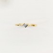 Anillo oro amarillo y diamante 0.06 cts 2264b