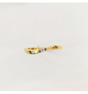 Sortija compromiso oro amarillo y brillante 0.04cts 9271b4