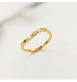 Sortija compromiso oro amarillo y brillante 0.04cts 9271b4