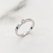 Anillo oro blanco y diamante 0.04cts 2255SBB