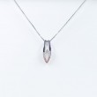 Colgante oro blanco 18kts con diamante 0.07 cts 9389BB07