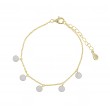 Pulsera plata chapada en oro Salvatore 213P0029