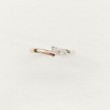 Anell or blanci rosa amb diamant 0.06 cts 9540br