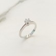 Anillo oro blanco 6 garras  con diamante 0.25ct 9401BB25