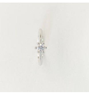 Anillo oro blanco 6 garras  con diamante 0.25ct 9401BB25