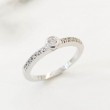 Anell or blanc 18 kts  amb diamants 0.19cts 9520/1BB