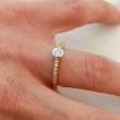 Anell or bicolor 18 kts  amb diamants 0.276 cts 9520/3AB