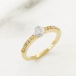 Anillo oro bicolor 18kts con diamantes 0.276ct 9520/3AB