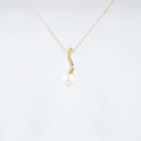 Penjoll or 18kts amb perla i diamant 0.015 cts 9208/CBO