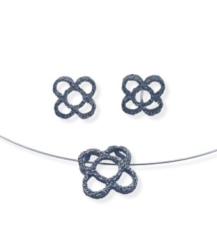 Arracades plata llei Flor de  Barcelona 111419XP