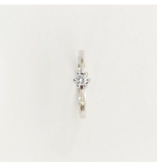 Anillo oro blanco con diamante 6 garras 3012/sbb