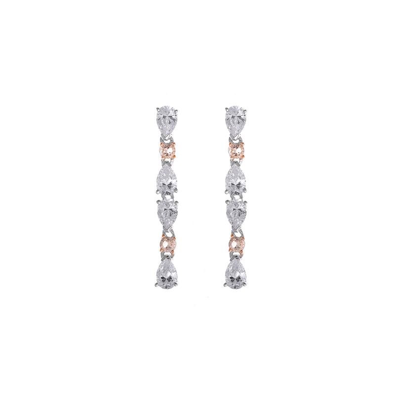 Pendientes  plata ley y circonitas Salvatore 112A0249