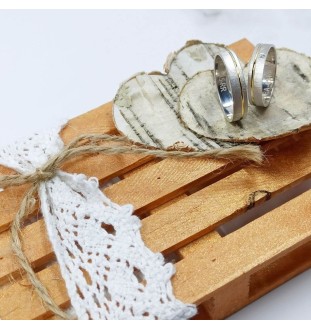 Porta alianzas de casament fet a mà PORTA 12