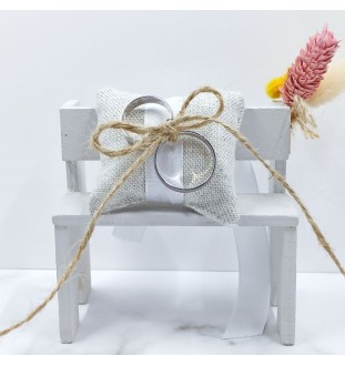 Porta alianzas de boda hecho a mano