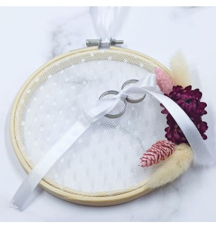 Porta alianzas de boda hecho a mano