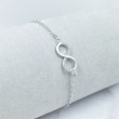 Pulsera en plata Infinito con circonitas G57