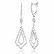 Pendientes plata de ley y circonitas Camaleoni WP105/LP