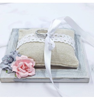 Porta alianzas de boda hecho a mano