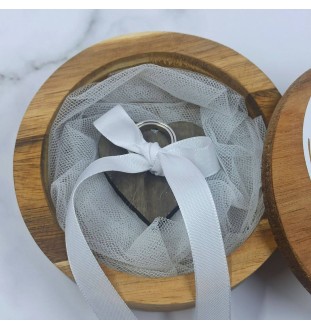 Porta alianzas de boda hecho a mano