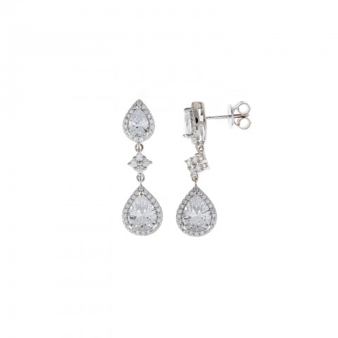 Arrecades plata  llei i circonites Salvatore 112a0289