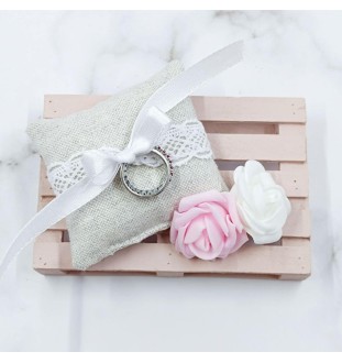 Porta alianzas de boda hecho a mano PORTA38