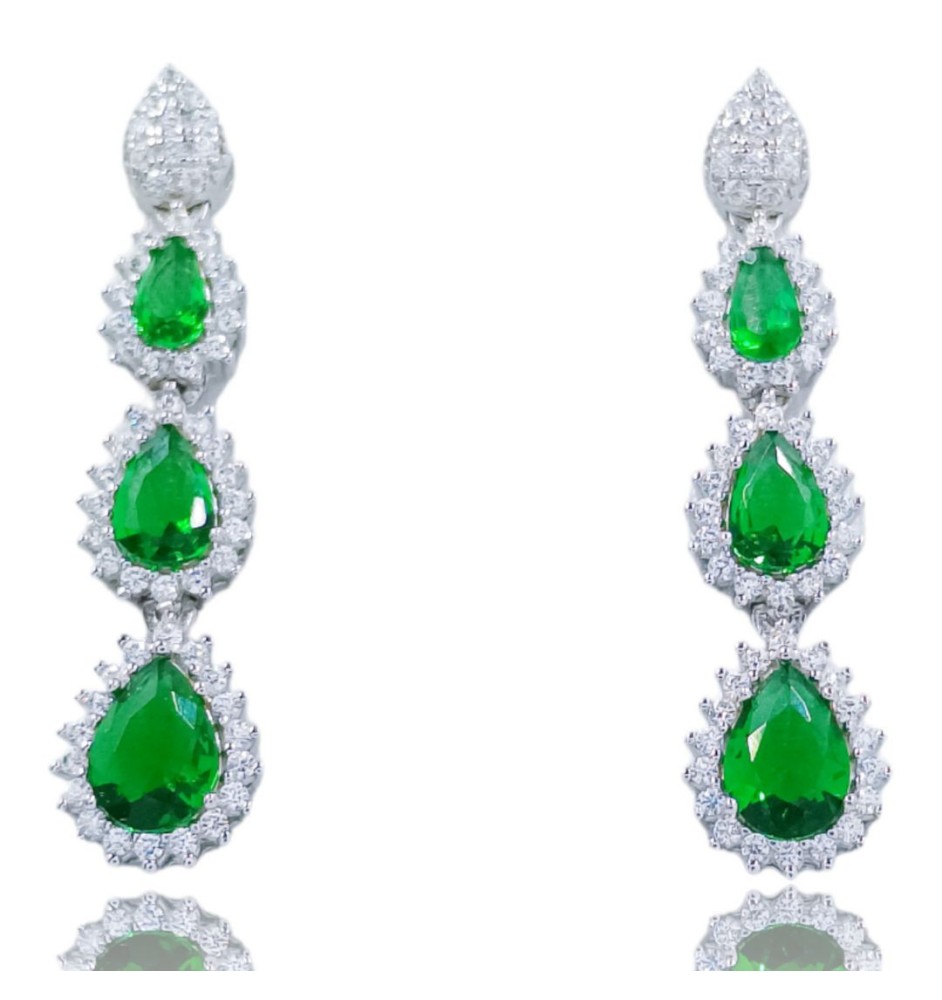 Arracades plata llei i circonites OEAG49ES