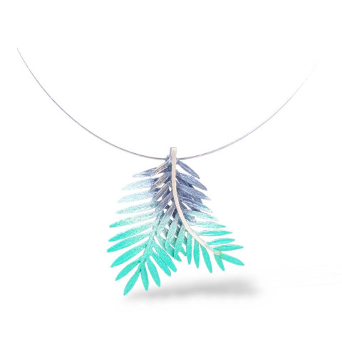 Collar plata ley Orfega hoja palmera 0116275ps3