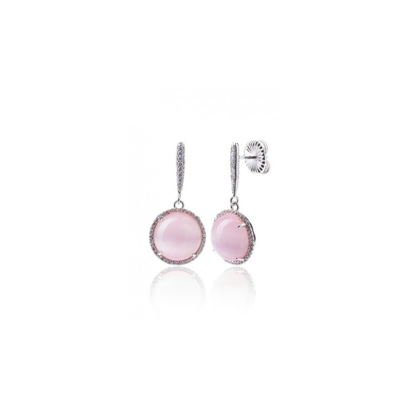 Pendientes plata de ley Camaleoni B04ROS/L