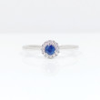 Anell or blanc 18kts safir blau i brillants 178714/za