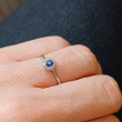 Anell or blanc 18kts safir blau i brillants 178714/za