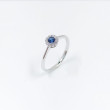 Anell or blanc 18kts safir blau i brillants 178714/za