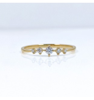 Anillo oro 18kts y diamantes A021/B