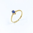 Anell or 18kts safir blau i brillants A61440ZA