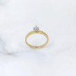 Anillo oro bicolor con  diamante 0.13 cts 5858AB13