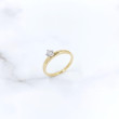 Anillo oro bicolor con  diamante 0.13 cts 5858AB13