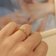 Anillo oro bicolor con  diamante 0.13 cts 5858AB13